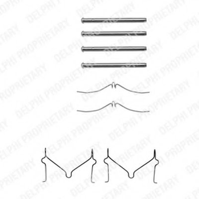 Комплектующие, колодки дискового тормоза DELPHI купить