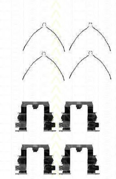 Комплектующие, колодки дискового тормоза TRISCAN купить
