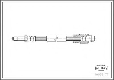 Шланг тормозной (задний) MB Sprinter/VW Crafter 06- (520mm)