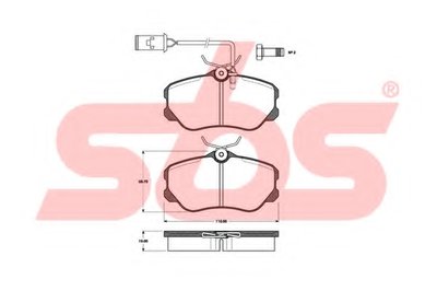 Комплект тормозных колодок, дисковый тормоз sbs купить