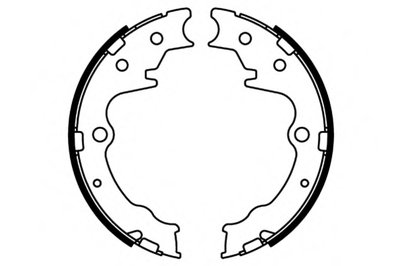 Комплект тормозных колодок; Комплект тормозных колодок, стояночная тормозная система E.T.F. купить