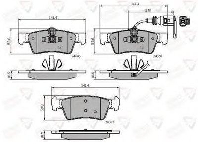 Комплект тормозных колодок, дисковый тормоз ANL Braking COMLINE купить