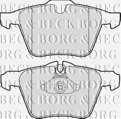 Комплект тормозных колодок, дисковый тормоз BORG & BECK купить