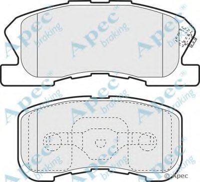 Комплект тормозных колодок, дисковый тормоз APEC braking купить