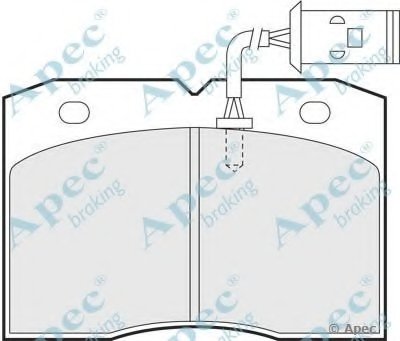 Комплект тормозных колодок, дисковый тормоз APEC braking купить