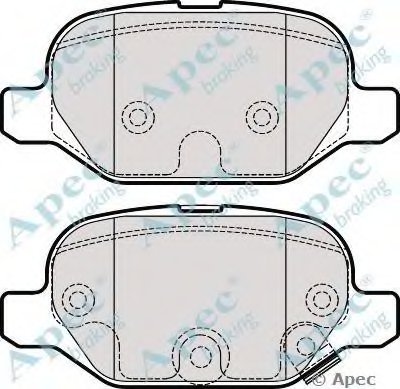 Комплект тормозных колодок, дисковый тормоз APEC braking купить