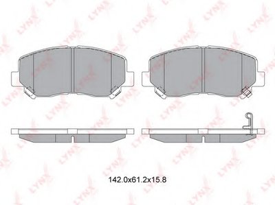 Комплект тормозных колодок, дисковый тормоз LYNXauto купить