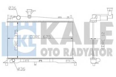 Радиатор, охлаждение двигателя KALE OTO RADYATÖR купить