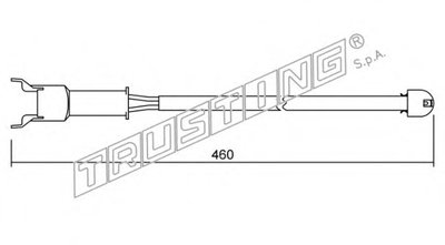 Сигнализатор, износ тормозных колодок TRUSTING купить