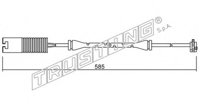 Сигнализатор, износ тормозных колодок TRUSTING купить