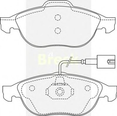 Комплект тормозных колодок, дисковый тормоз BRECK купить