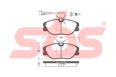 Комплект тормозных колодок, дисковый тормоз sbs купить