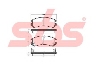 Комплект тормозных колодок, дисковый тормоз sbs купить