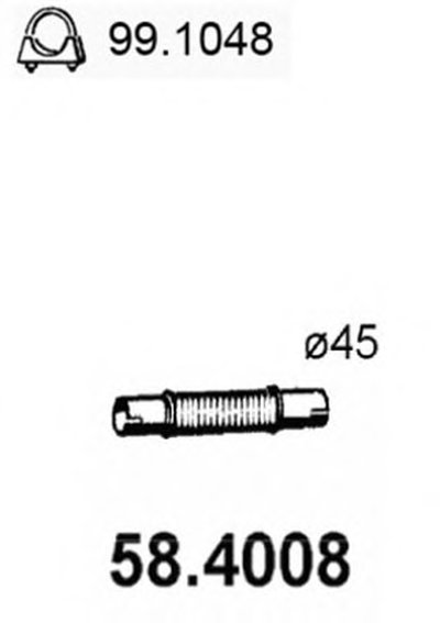 Труба выхлопного газа ASSO купить