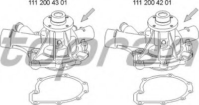 Водяной насос TOPRAN купить