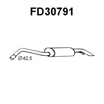 Глушитель выхлопных газов конечный VENEPORTE купить
