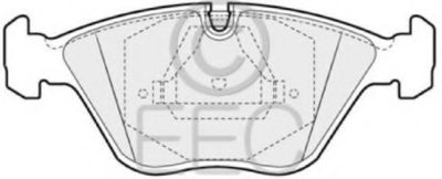Комплект тормозных колодок, дисковый тормоз EEC купить