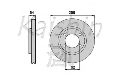 Тормозной диск KAISHIN купить