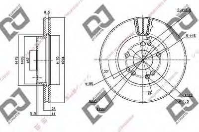 Тормозной диск DJ PARTS купить