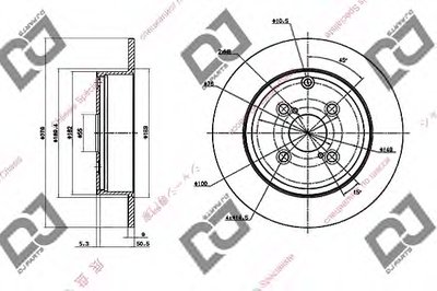 Тормозной диск DJ PARTS купить