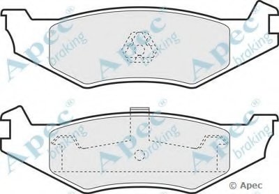 Комплект тормозных колодок, дисковый тормоз APEC braking купить
