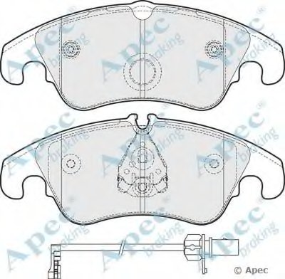 Комплект тормозных колодок, дисковый тормоз APEC braking купить