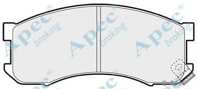 Комплект тормозных колодок, дисковый тормоз APEC braking купить