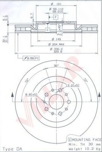 Тормозной диск COATED DISC LINE VILLAR купить