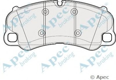 Комплект тормозных колодок, дисковый тормоз APEC braking купить