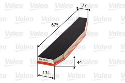 Воздушный фильтр VALEO купить