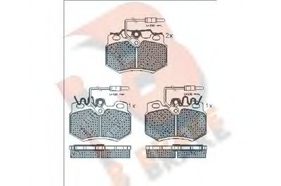 Комплект тормозных колодок, дисковый тормоз R BRAKE купить