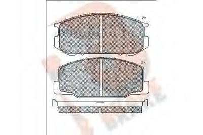 Комплект тормозных колодок, дисковый тормоз R BRAKE купить