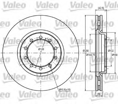 Тормозной диск VALEO купить