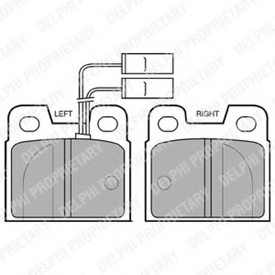 Комплект тормозных колодок, дисковый тормоз DELPHI купить