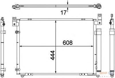 Конденсатор, кондиционер BEHR-HELLA купить