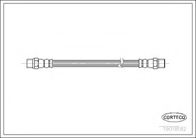 Шланг тормозной (задний) VW T4 91-03 (161mm)