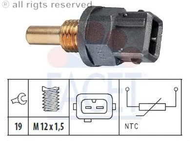 Датчик, температура охлаждающей жидкости; Датчик, температура охлаждающей жидкости; Датчик, температура охлаждающей жидкости FACET купить
