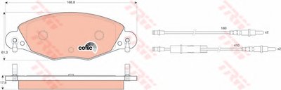 Комплект тормозных колодок, дисковый тормоз COTEC TRW купить