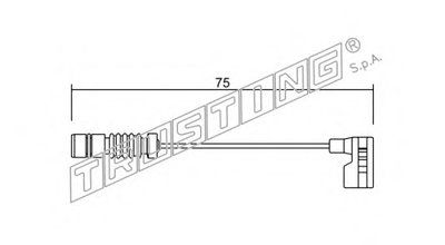 Сигнализатор, износ тормозных колодок TRUSTING купить