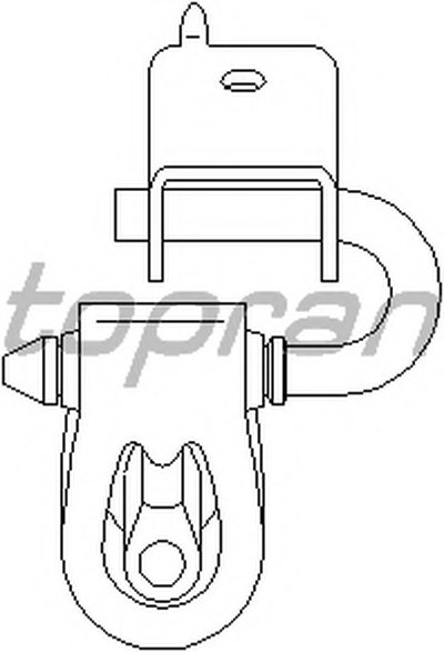 Кронштейн, глушитель TOPRAN купить
