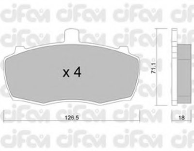 Комплект тормозных колодок, дисковый тормоз CIFAM купить