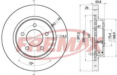 Тормозной диск Premium Carbon + FREMAX купить