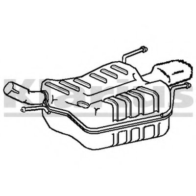 Глушитель выхлопных газов конечный KLARIUS купить