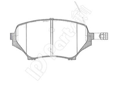 Комплект тормозных колодок, дисковый тормоз IPS Parts IPS Parts купить