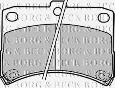 Комплект тормозных колодок, дисковый тормоз BORG & BECK купить