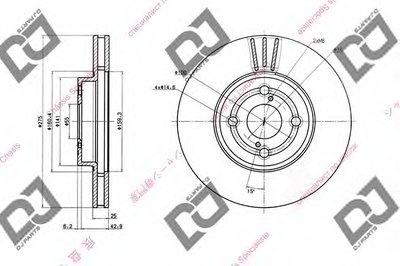 Тормозной диск DJ PARTS купить