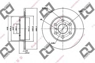 Тормозной диск DJ PARTS купить