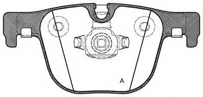 Комплект тормозных колодок, дисковый тормоз ADVANCE OPEN PARTS купить