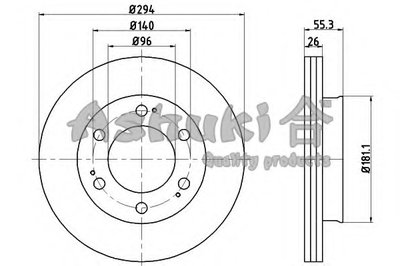 Тормозной диск ASHUKI купить