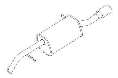 Глушитель выхлопных газов конечный KLARIUS купить
